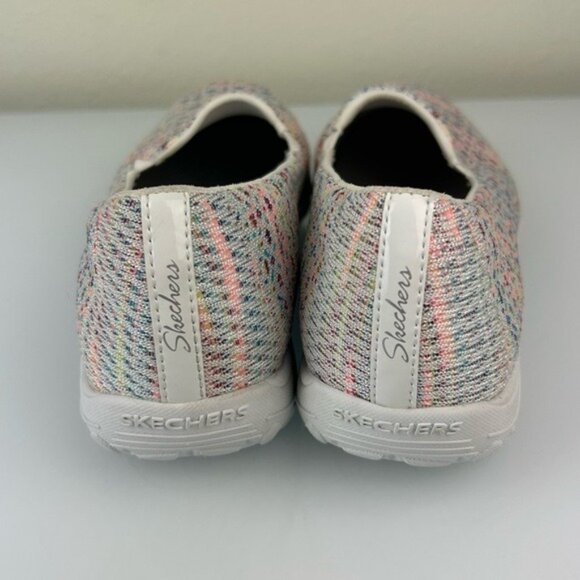 Skechers Multi-Color Speckle Colorful Pull On Sneakers Memory Foam Air-Cool 9.5 - Picture 12 of 16